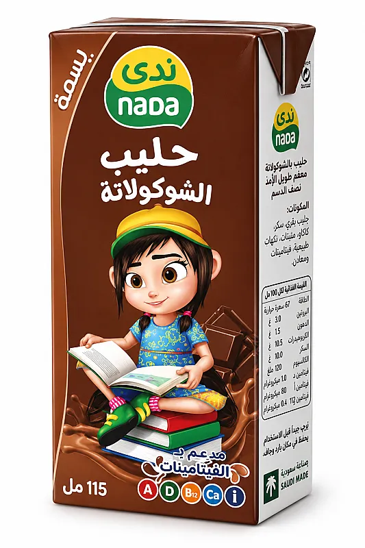 ندى حليب بسمة شوكلاتة 115 مل