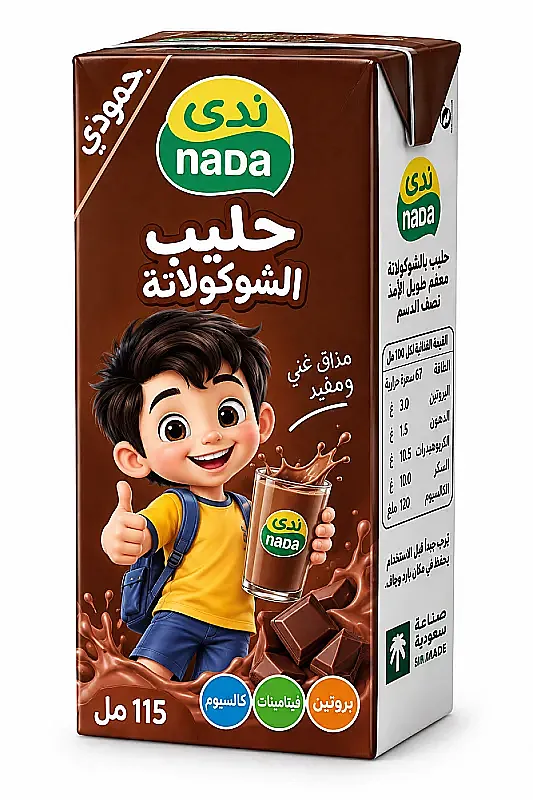 ندى حليب حمودي شوكلاتة 115 مل